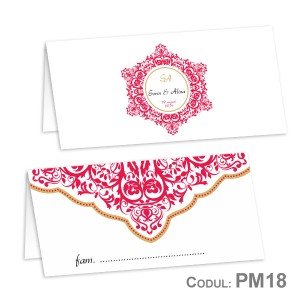 Plic de bani nuntă PM18